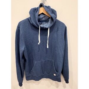 Marine Layer Hoodie Small Blue Pullover Fleece Lined Kangaroo Pocket